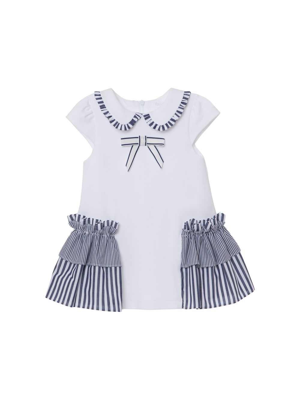Patachou - White dress with side frills