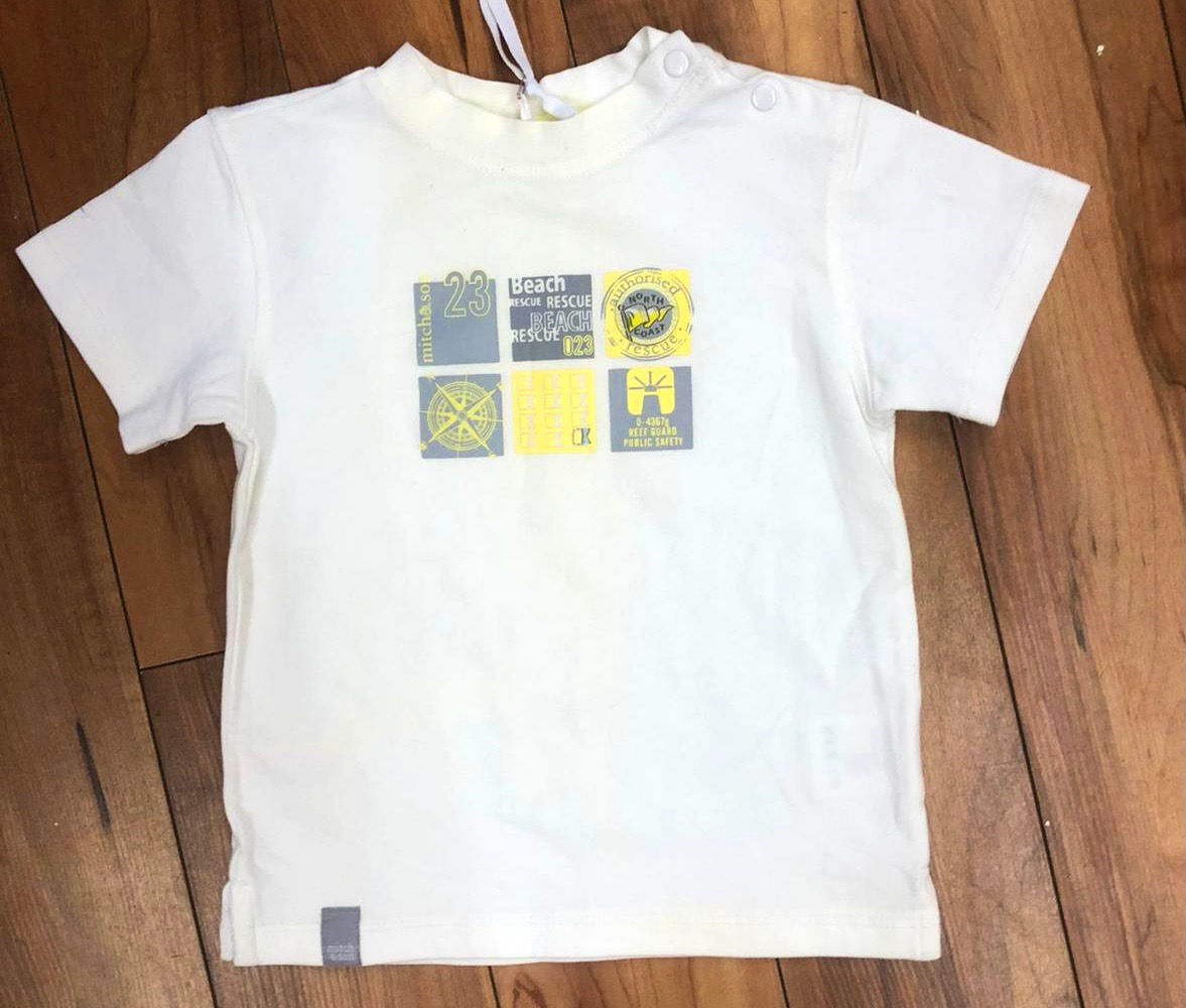 Mitch & Son White & Lemon T-Shirt