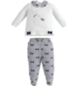 iDO - White & Navy Romper