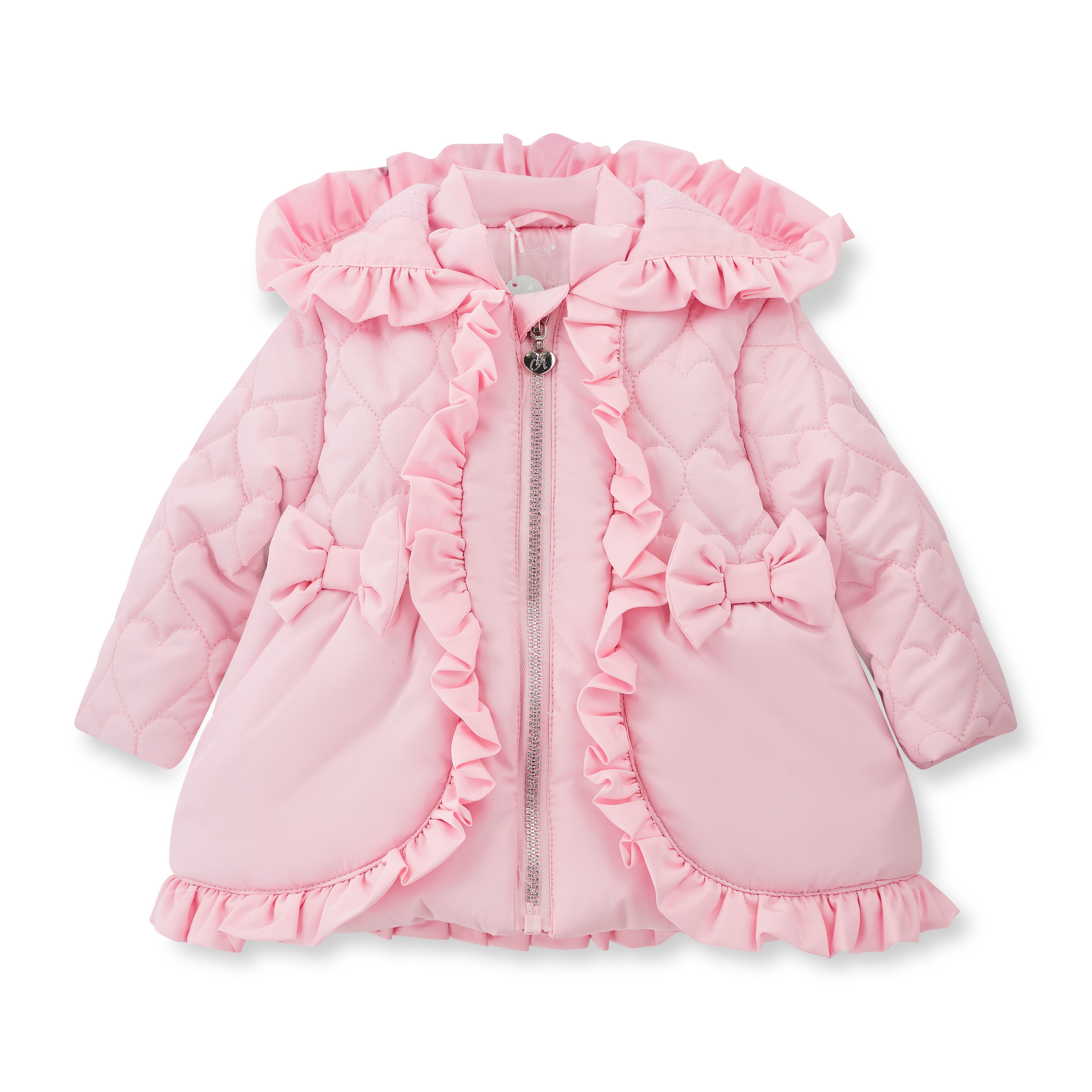 Little A - Kaia Pink Heart Coat