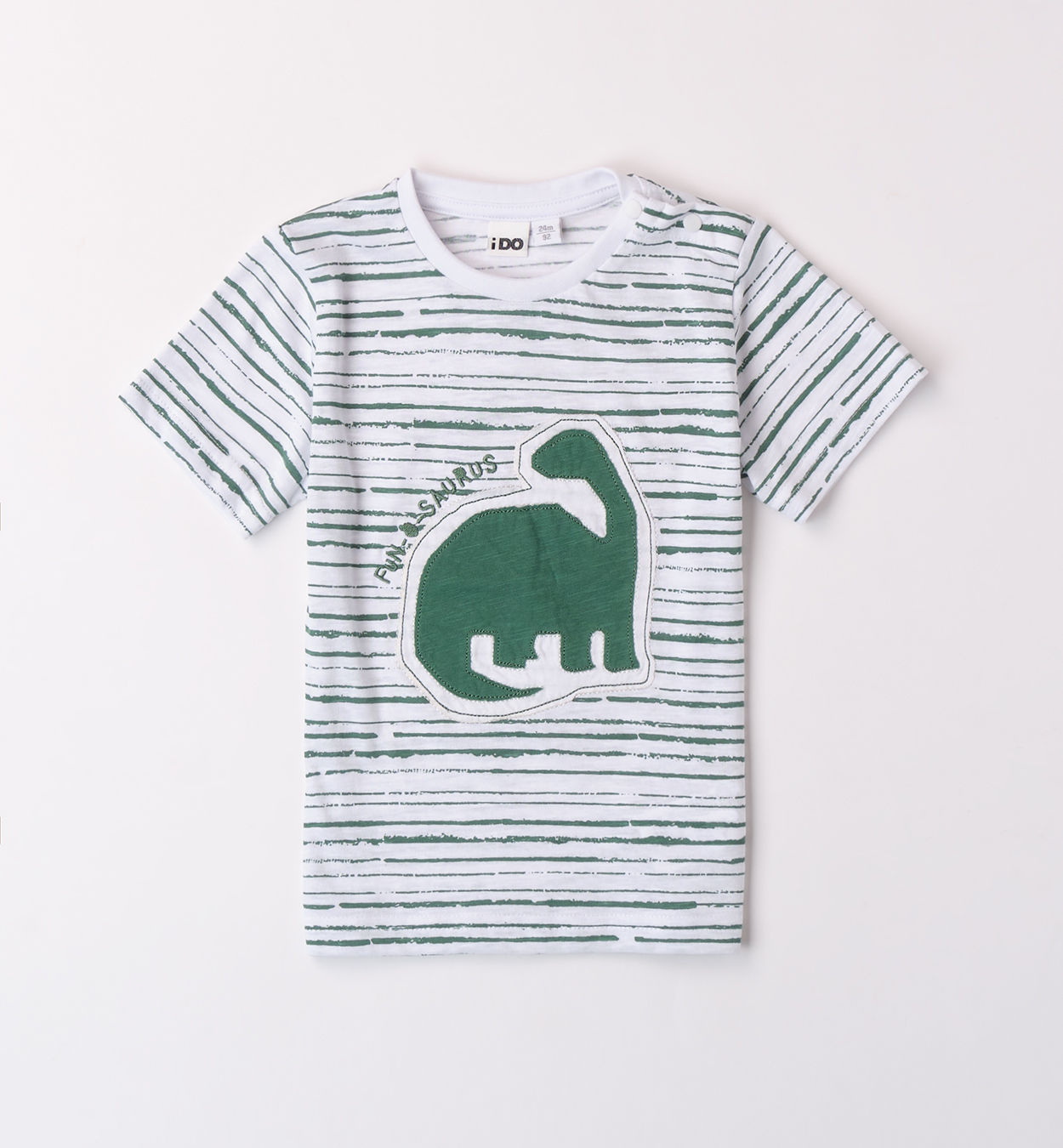 iDO - Green & White Dino T-Shirt