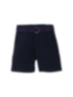 Patachou - Navy Blue twill shorts