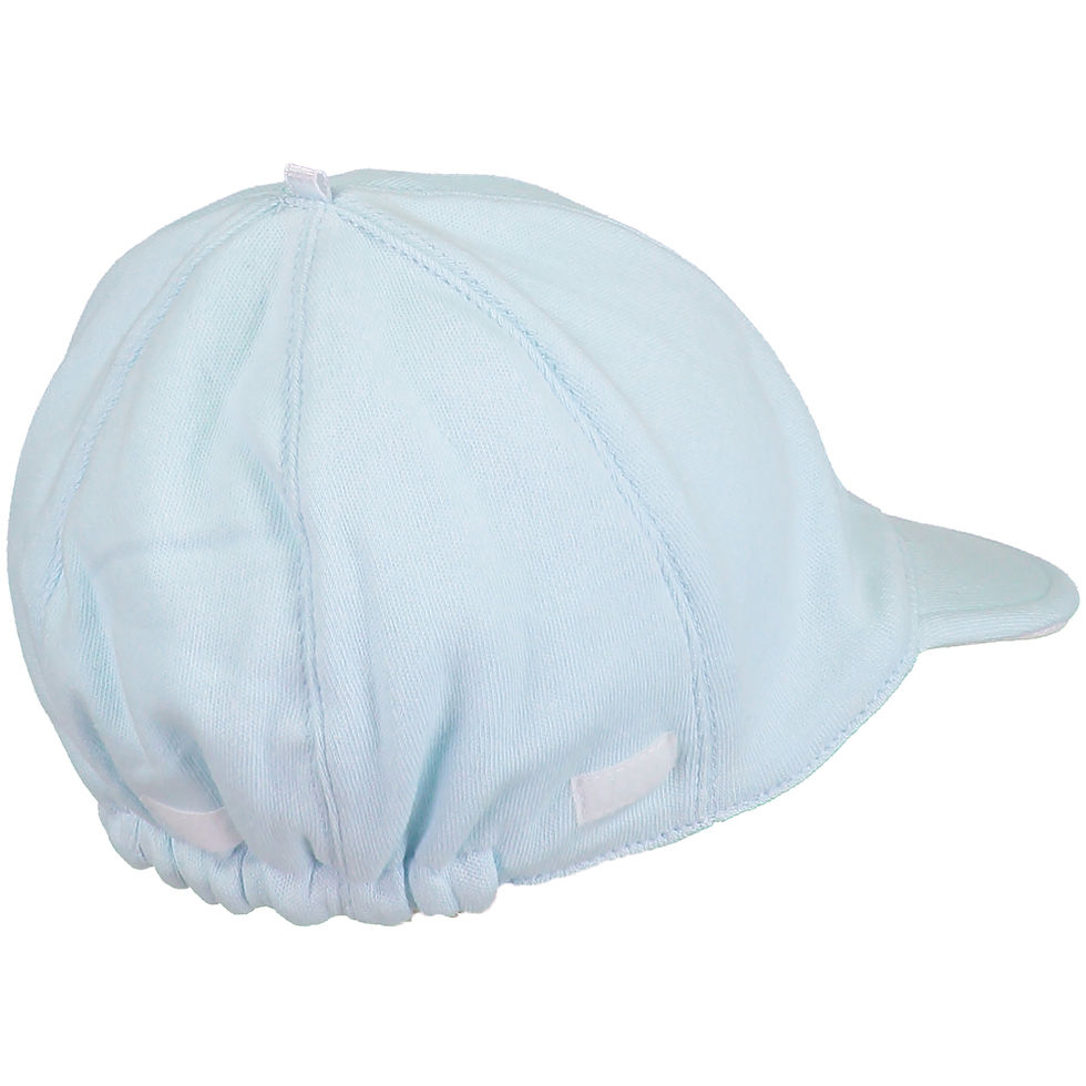 Thumbnail: Aspen - Blue Interlock Suncap with detachable flap