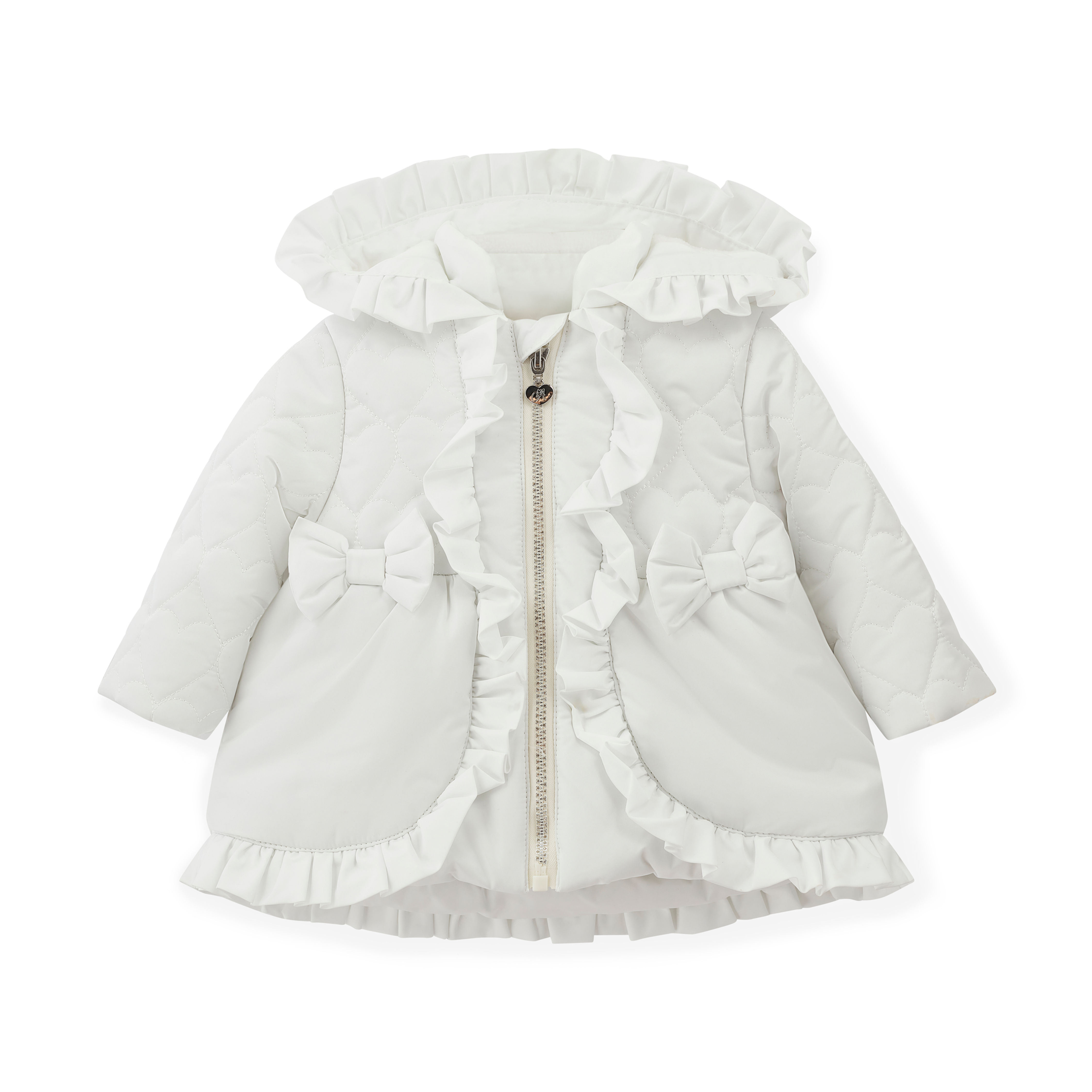 Little A - Kaia White Heart Coat