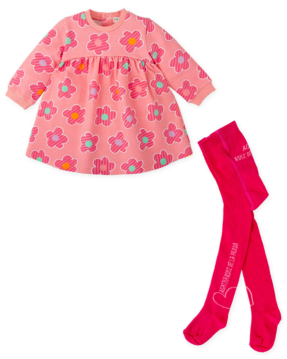 Thumbnail: Agatha Ruiz de la Prada - Pink Flower Dress & Tights
