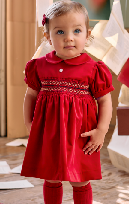 Thumbnail: Patachou - Red velvet dress