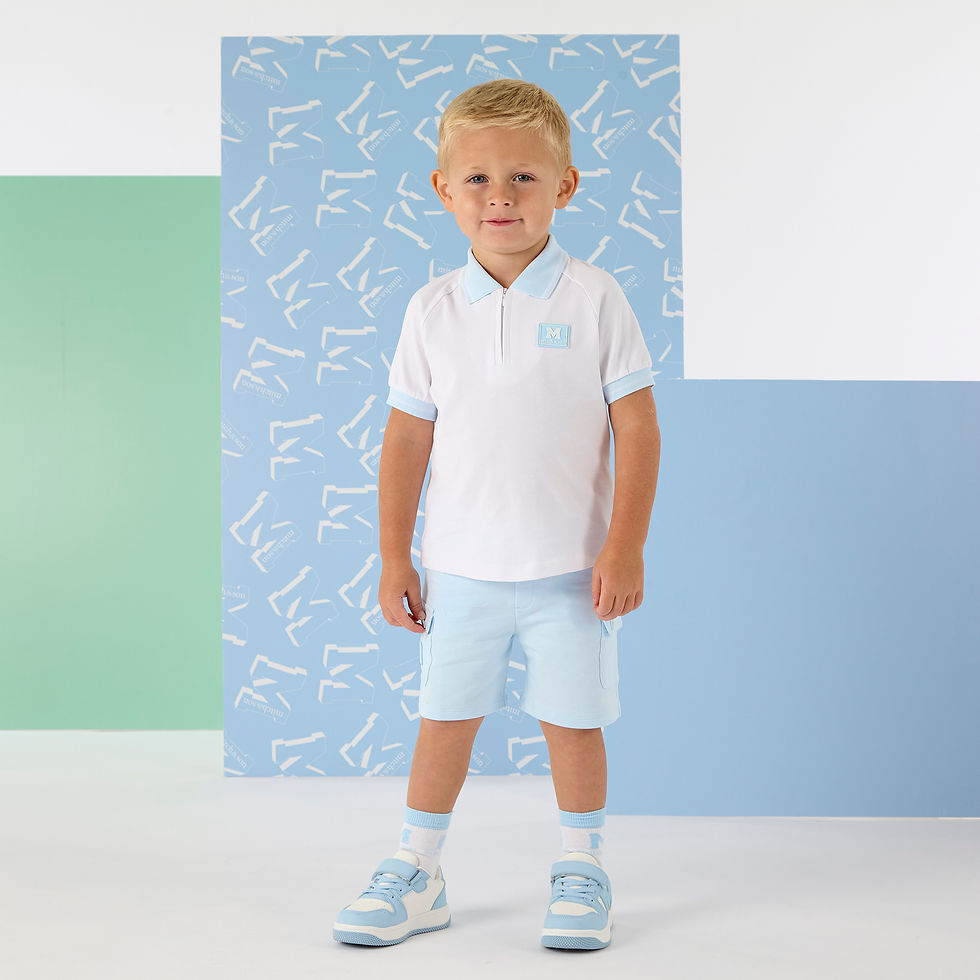 Thumbnail: Mitch & Son- Oakland Blue Polo Set
