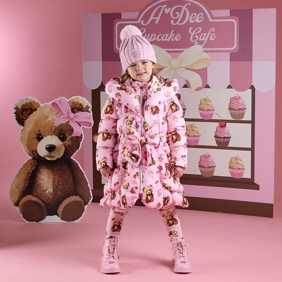 Thumbnail: A Dee- Lauren Bear Print Bow Jacket