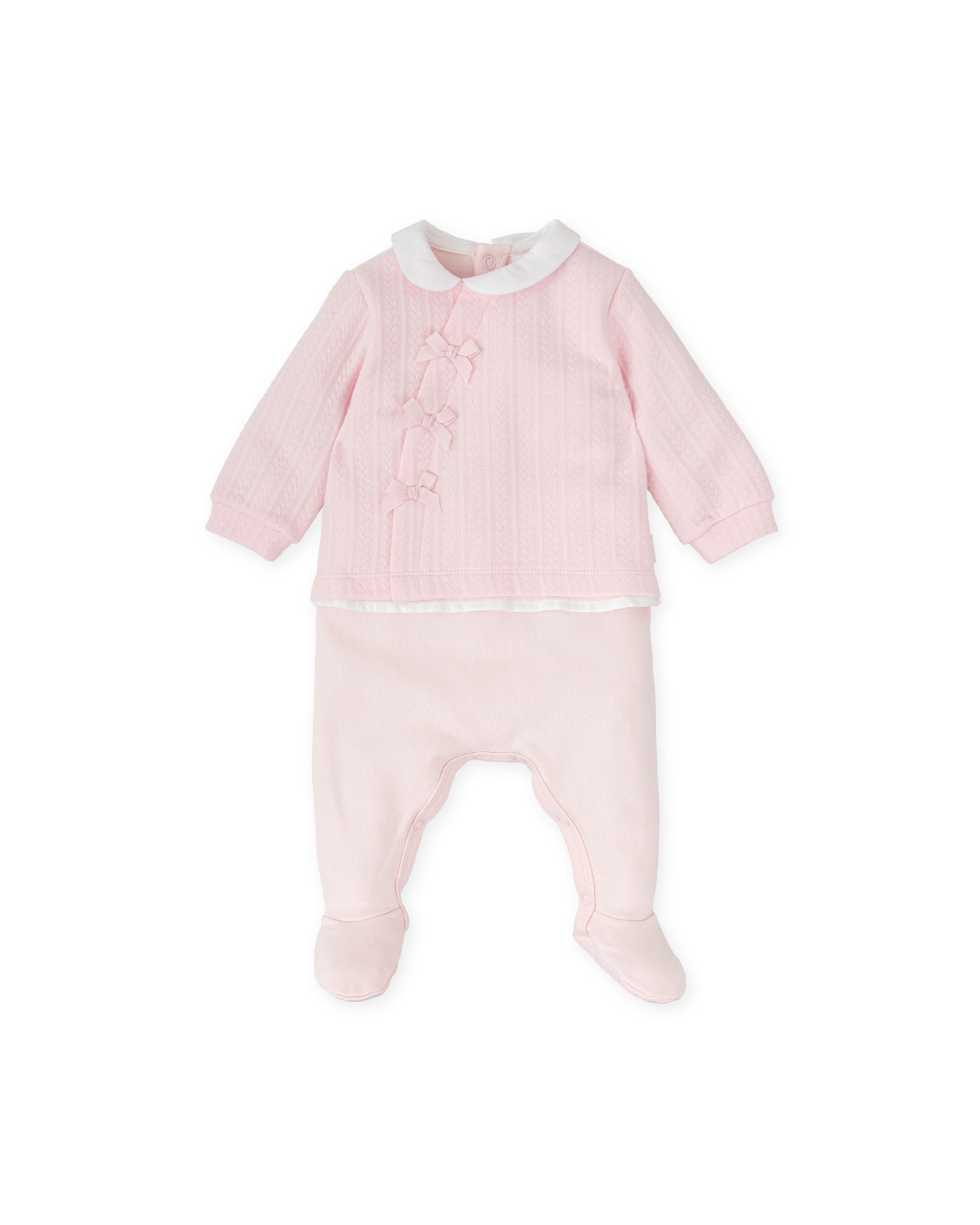 Tutto Piccolo - Pink Bow Babygrow