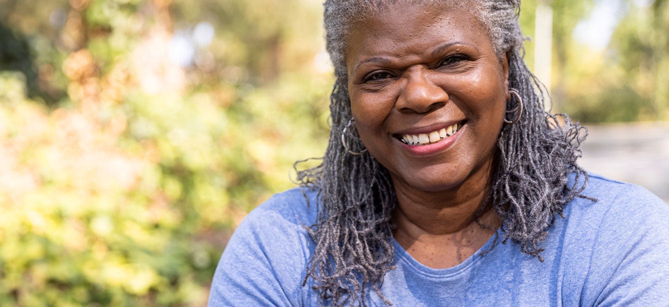 Senior enjoying an outdoor setting