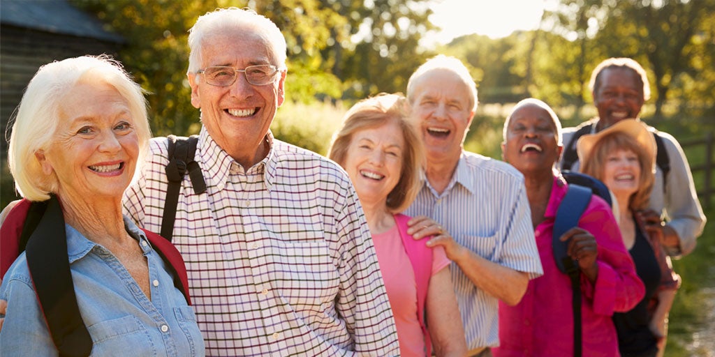 Older adults enjoying an outing