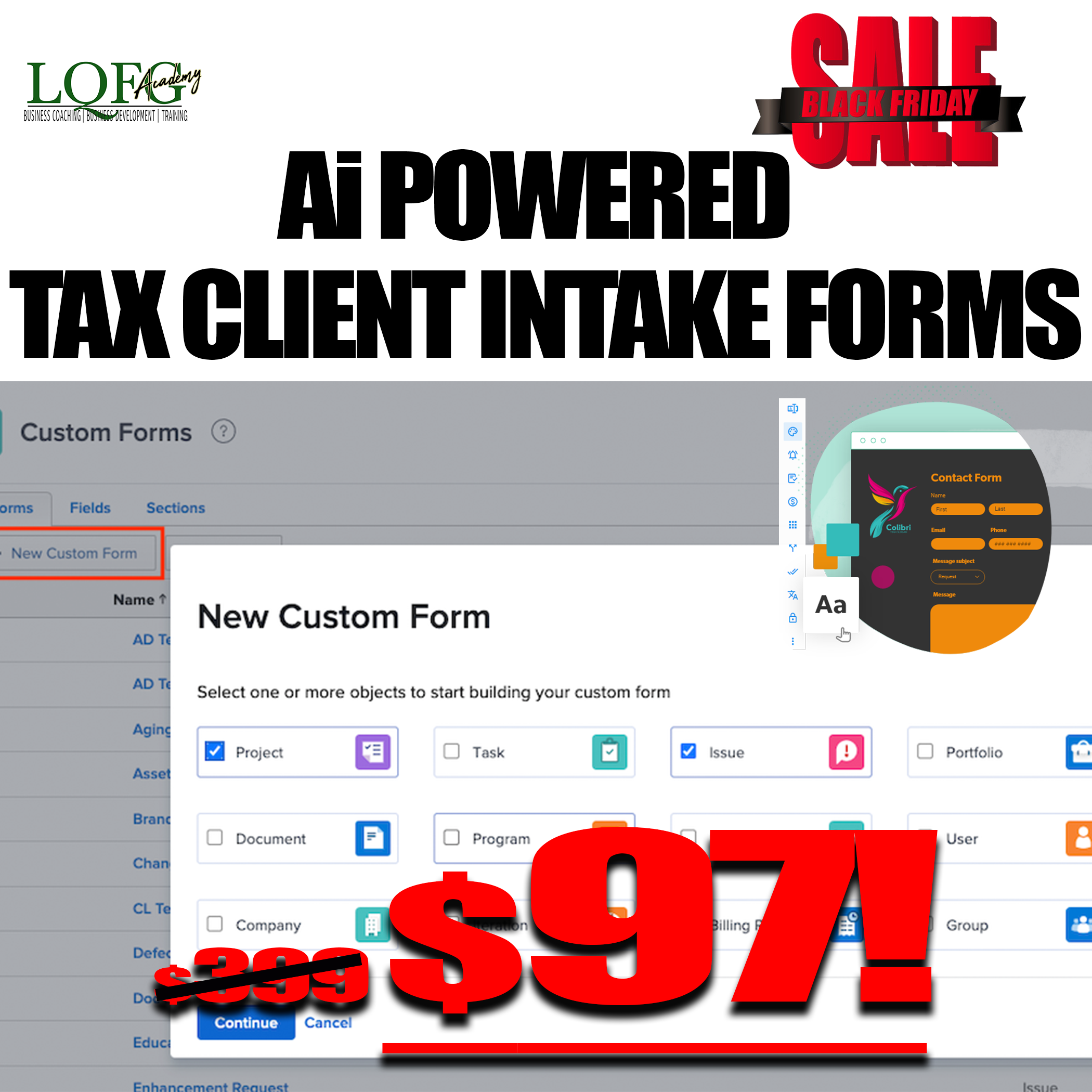 Ai Powered Custom Tax Client Intake Form