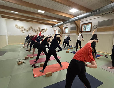 Massage ayurvédique et cours de yoga en entreprise à Lyon par Marine de Pranamaya Yoga Ayurveda