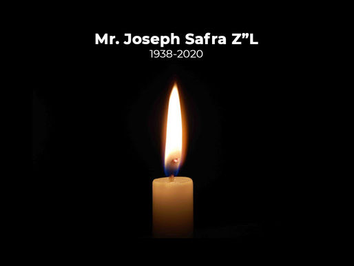 We bid farewell to Mr. Joseph Safra Z”L, a great man and philanthropist