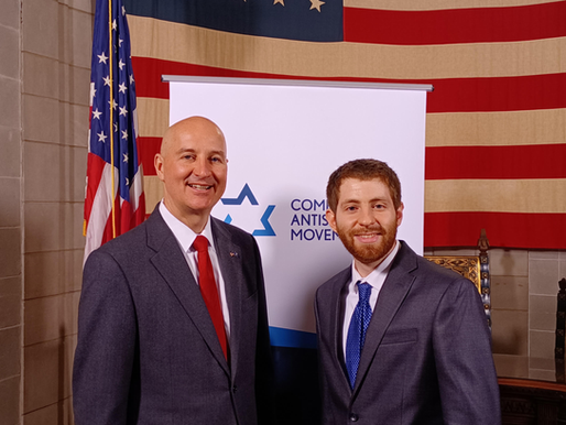 Nebraska Governor Pete Ricketts proclaimed May to be Jewish American Heritage Month