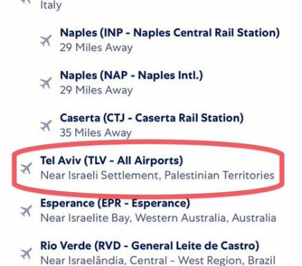 Expedia Corrects Claim Israeli Airport Is ‘Near Israeli Settlement, Palestinian Territories’
