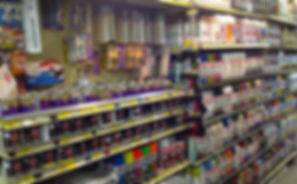 Spray Paint, Hobby Paint, Brushes, Tarps, Caulk, Filler, and Art Supllies