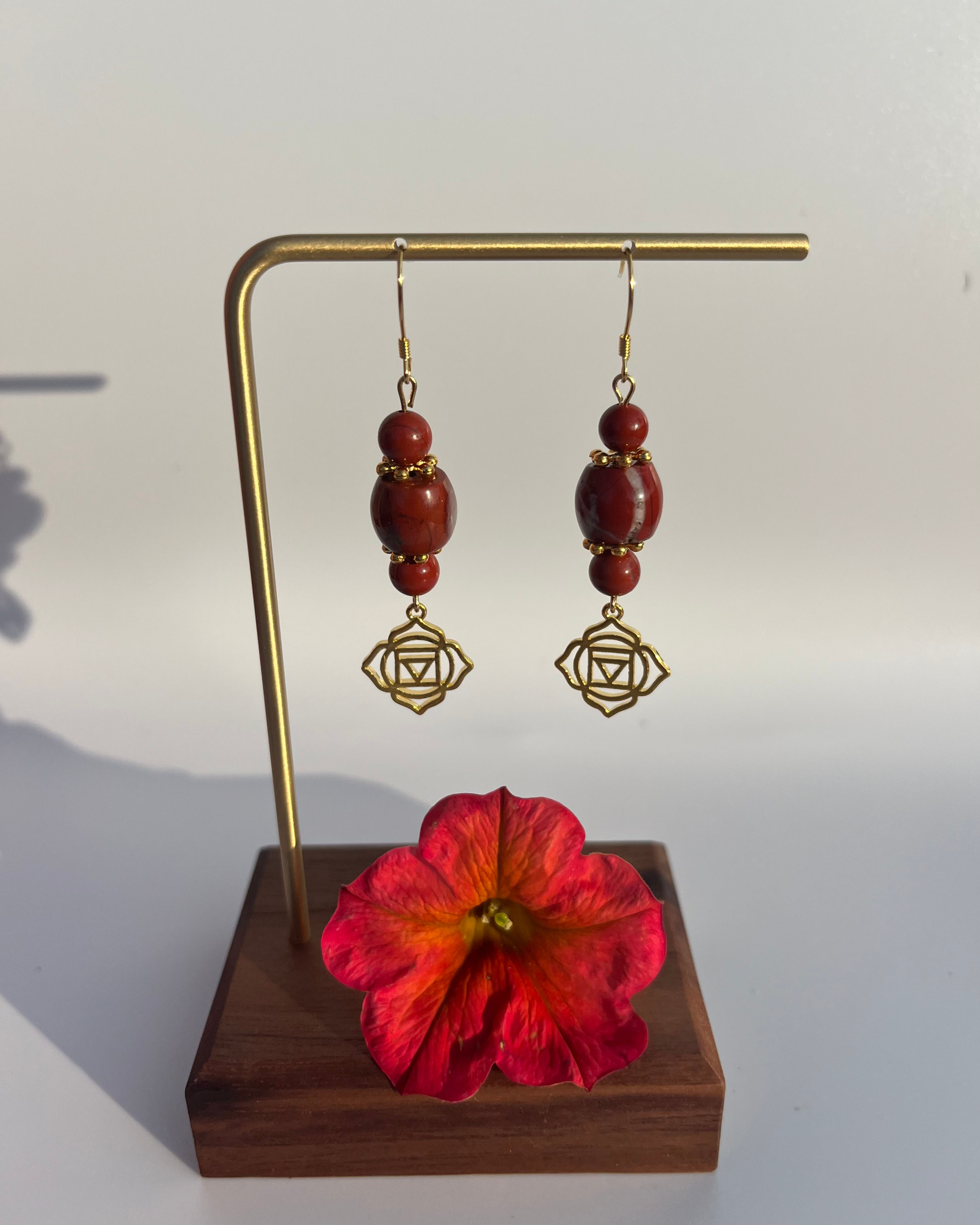 Ohrringe "Wurzel Chakra" Jaspis, Muladhara