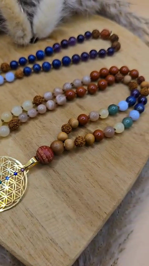 Miniaturbild: Chakrenmala "AURA" Anhänger gold