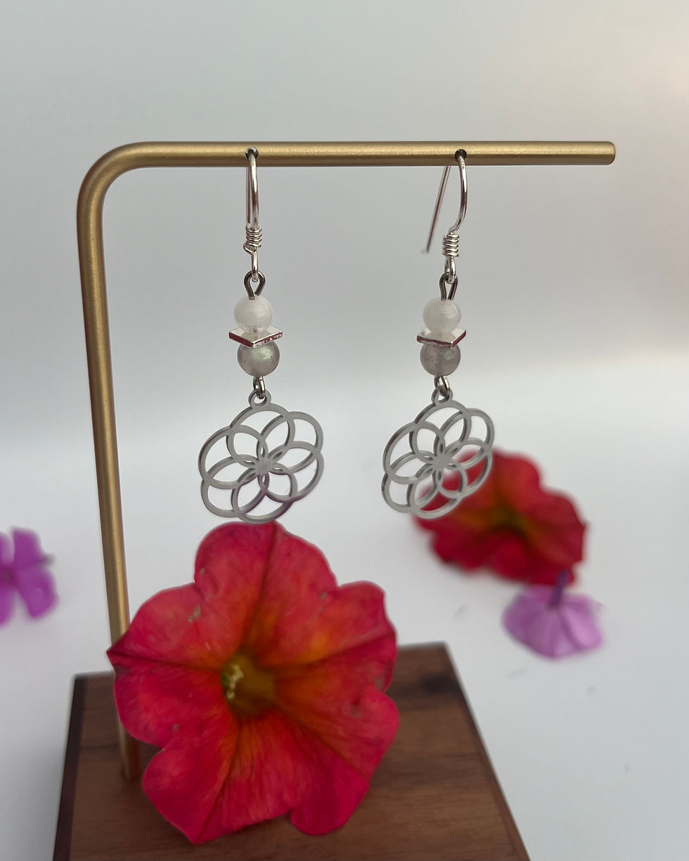 Miniaturbild: Ohrringe, Labradorit