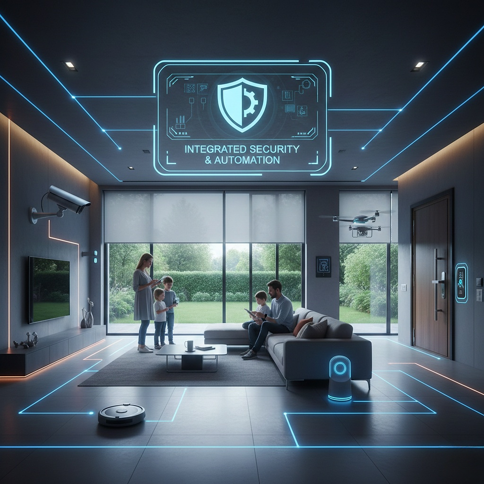 "The future of home living: Integrated Security & Automation creating a smart, safe, and connected environment for the whole family."