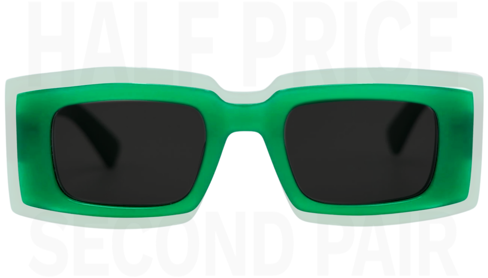 green glasses half price second pair of glasses
