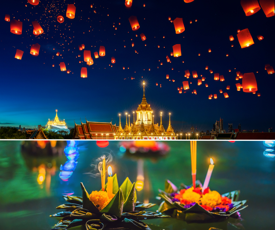 yi peng or loy krathong - Thailand lantern festival