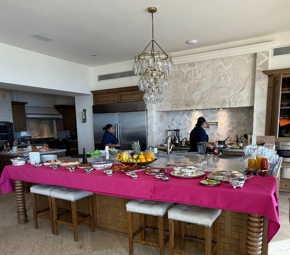 breakfast at your private villa in cabo travel