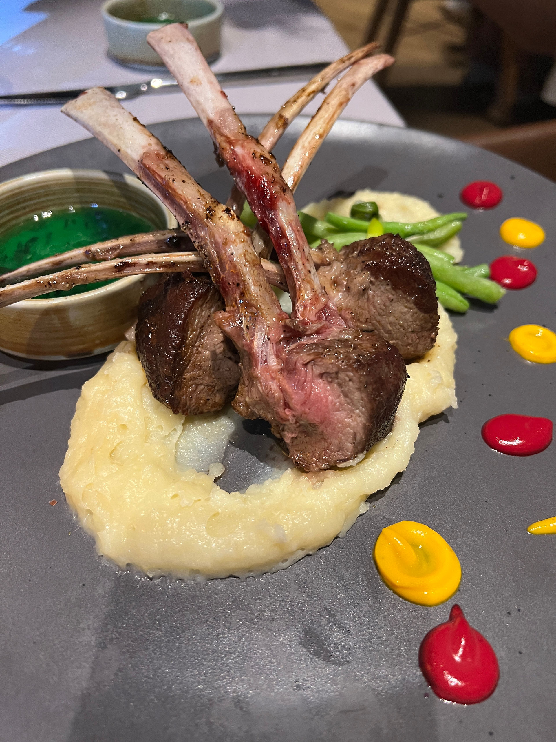 Steak at atelier Playa Muejres restaurant