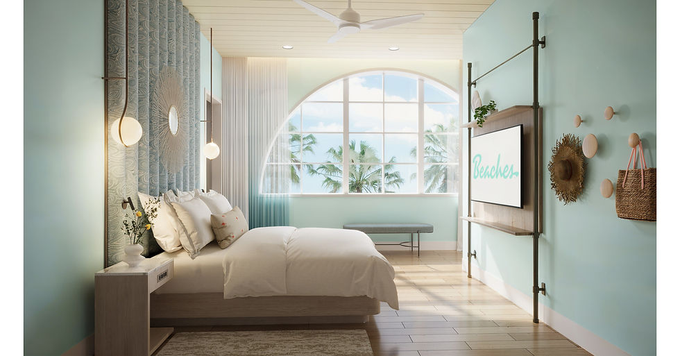 Modern and Spacious Rooms at Treasure Beach Photo Courtesy of Beaches Resorts