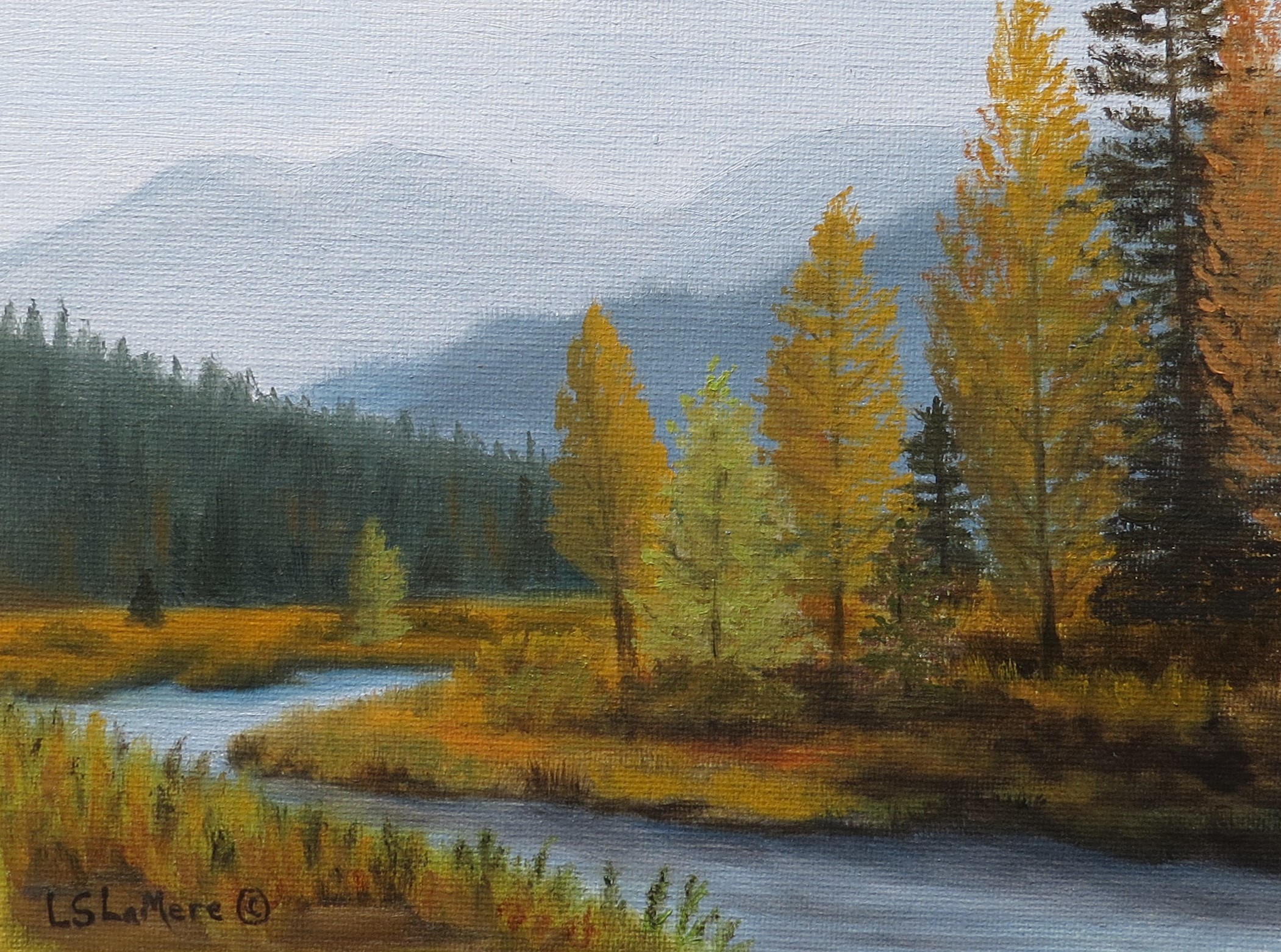 "Cliff Creek Aglow"