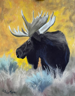"Backlit Bull"