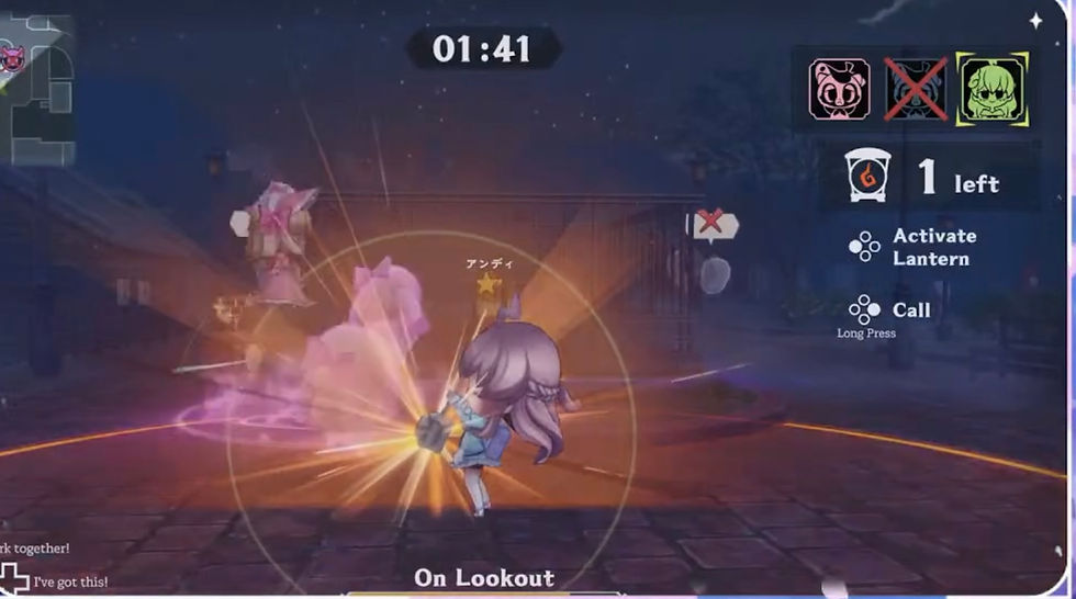 obakeidoro 2 gameplay showing a player using an ability while being chased through a dark, colorful map