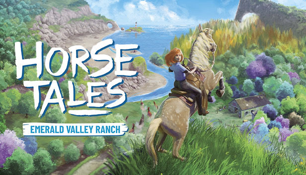 Cover art for Horse tales: Emerald Valley ranch- a cozy horse game with colorful landscapes, gentle adventure, and peaceful ranch life.