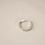 Thumbnail: delicate granulated stacking ring in sterling silver