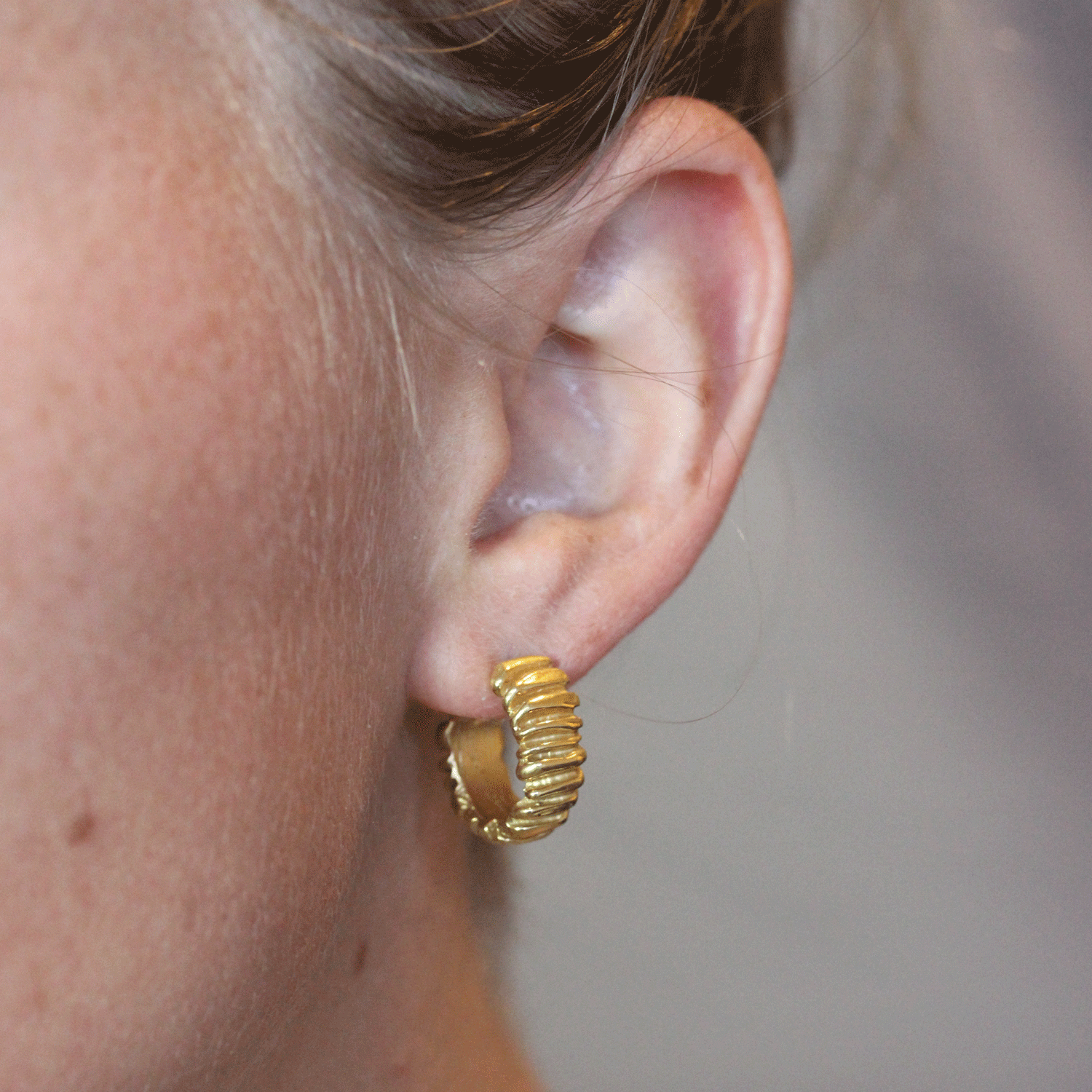 Fossil bevel hoop earrings new arrivals