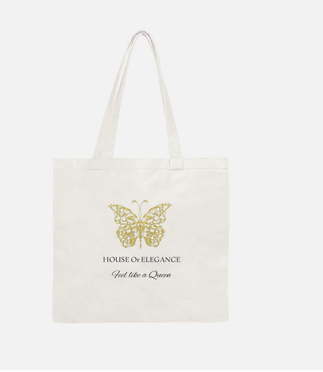 Tote bag tyg House Of Elegance - Feel like a Queen