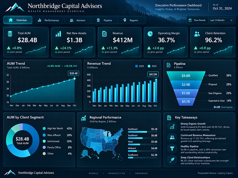 Power BI Financial Dashboard