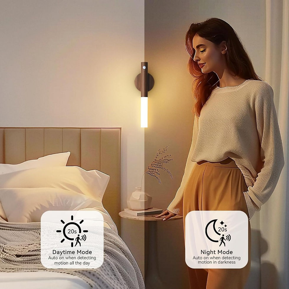 Miniatura: Luminária LED com Sensor de Movimento USB Recarregável para Armários, Closets