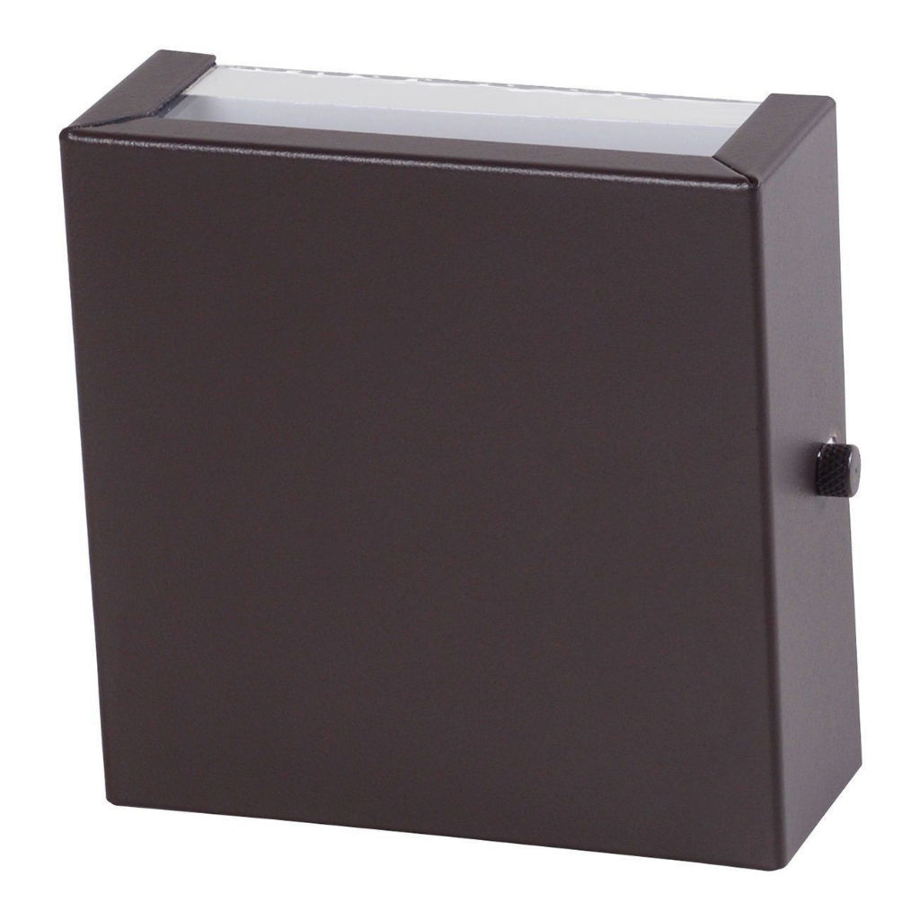 Arandela Slim Aluminio Parede - Marrom Fosco