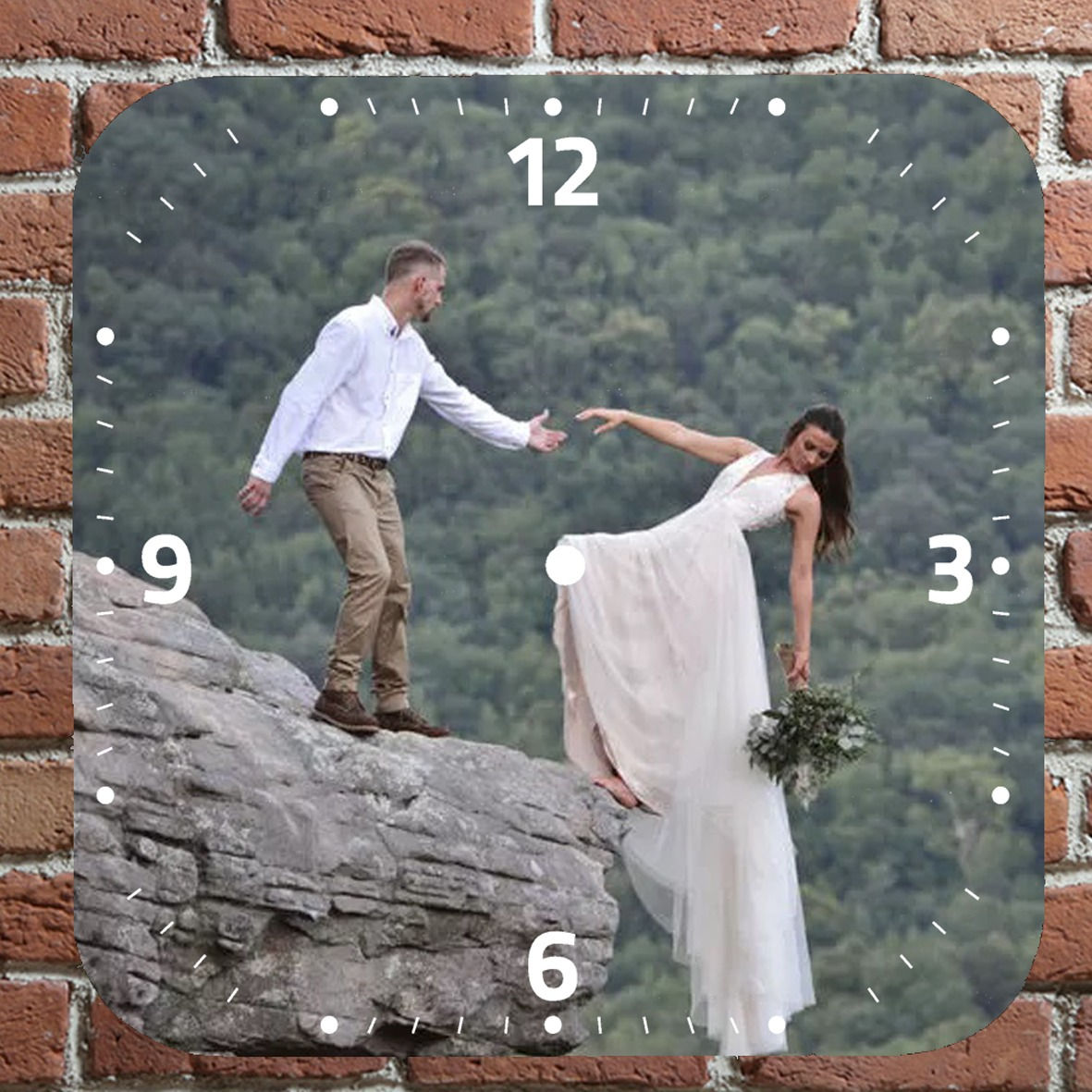 Kare Duvar Saati Model 8