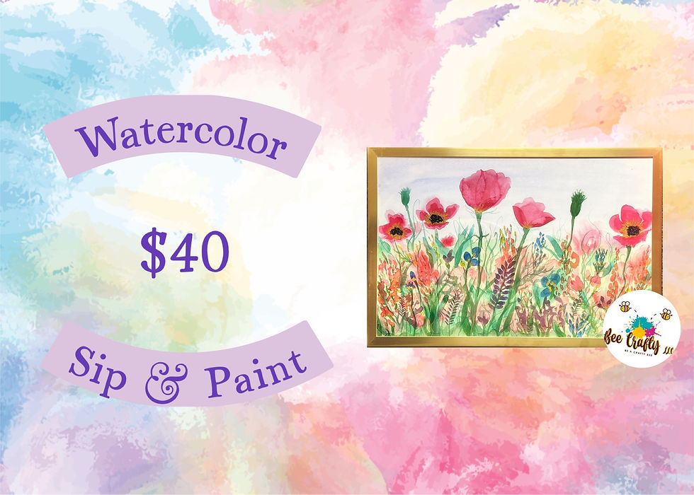 Sip & Paint Watercolor w/ Jessica