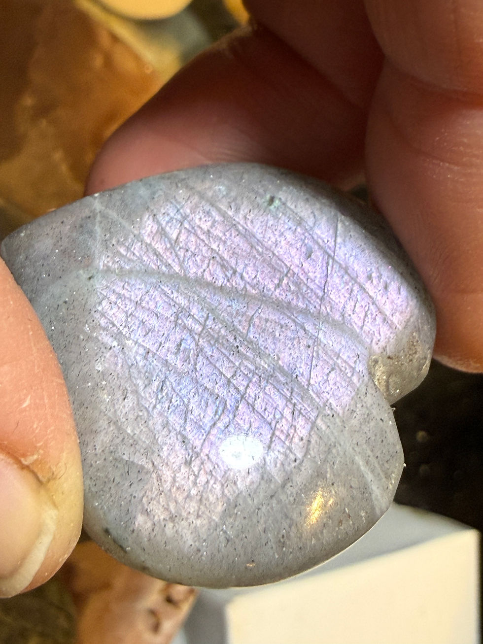 Thumbnail: Purple Labradorite Heart 1”