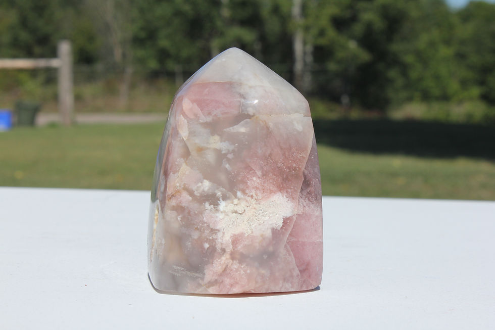 Thumbnail: Large Flower Agate Tower #2