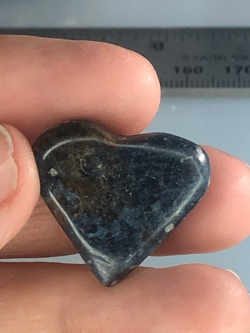 Thumbnail: Polished XX Rare Dumortierite Hearts From Madagascar