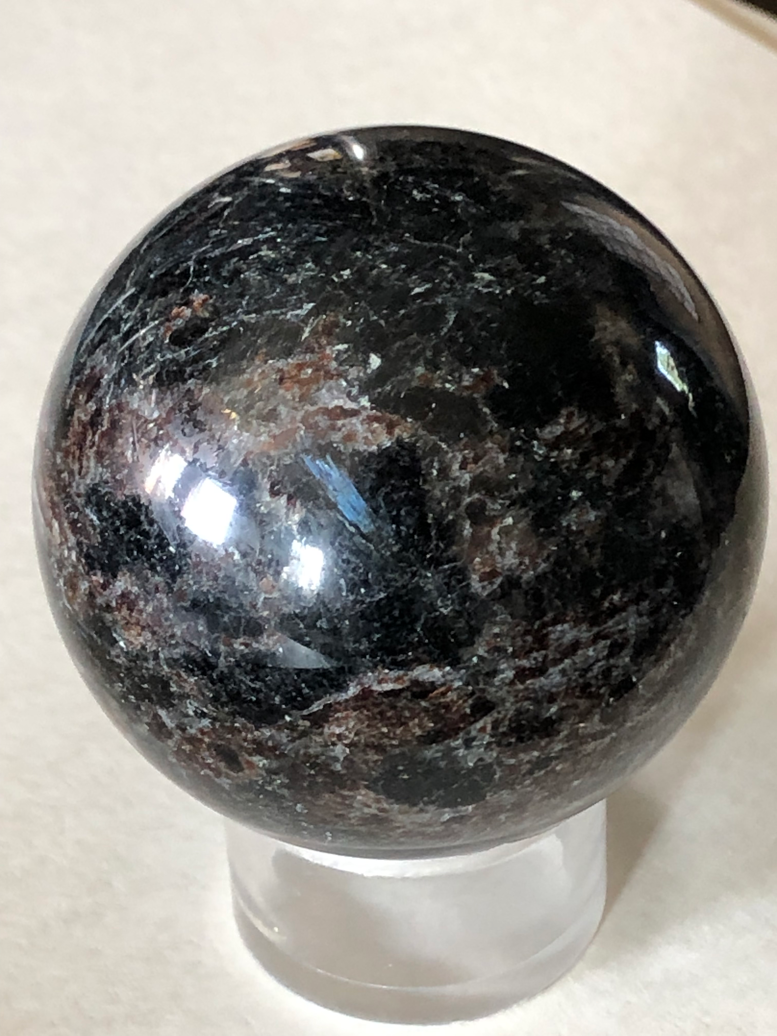 Arfvedsonite Sphere