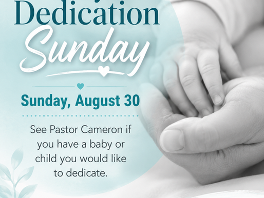 Baby Dedication Sunday