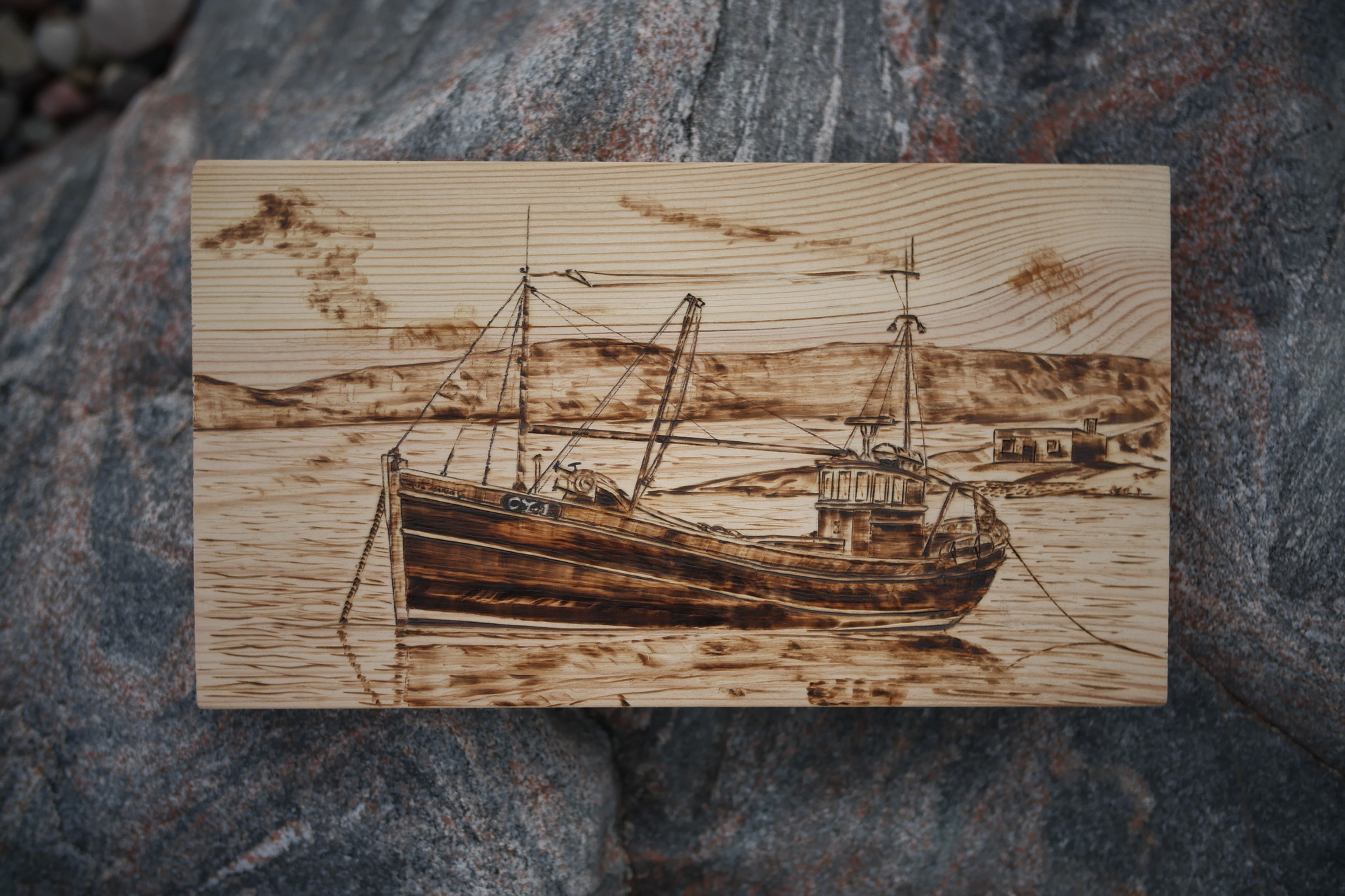 The Ave Maria Handmade on Wood