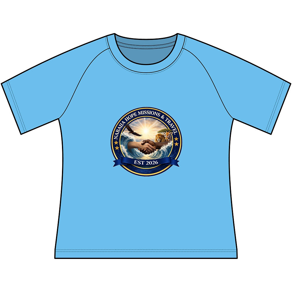 Thumbnail: Women’s Sports T‑Shirt — Nabajja Hope Missions Travel Logo (Est. 2026)