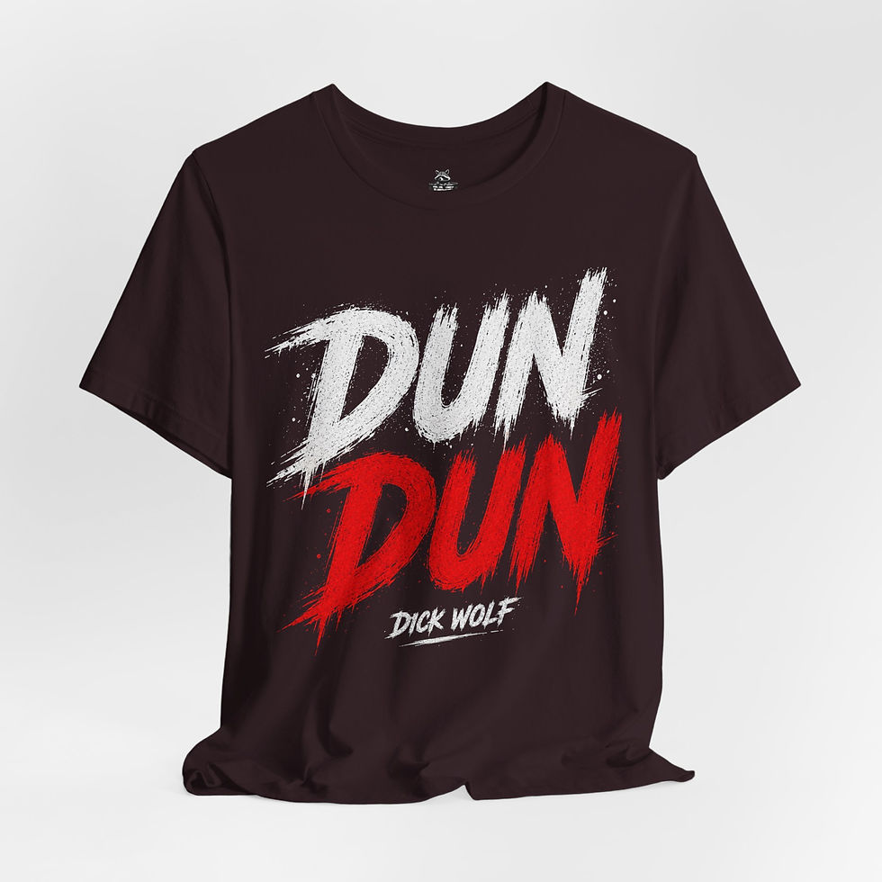 Thumbnail: DUN DUN Graphic Tee — Bold Red Brushstroke Design (TCG Back)